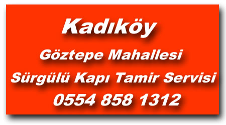 Göztepe Mahallesi Sürgülü Kapı Tamircisi ✔ Sürgülü Kapı Tamiri