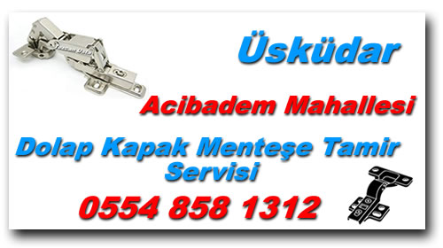 Acıbadem Mahallesi Dolap Kapak Menteşe Tamiri